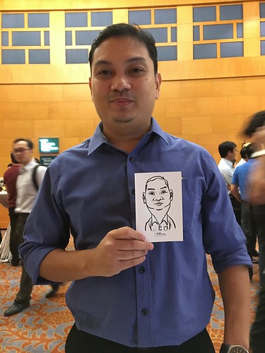 Digital live caricature sketching for ONE Panasonic Dinner & Dance 2015