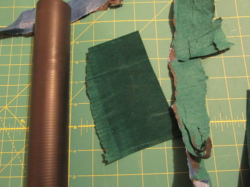 Velour-wrapped platen: unpeeled