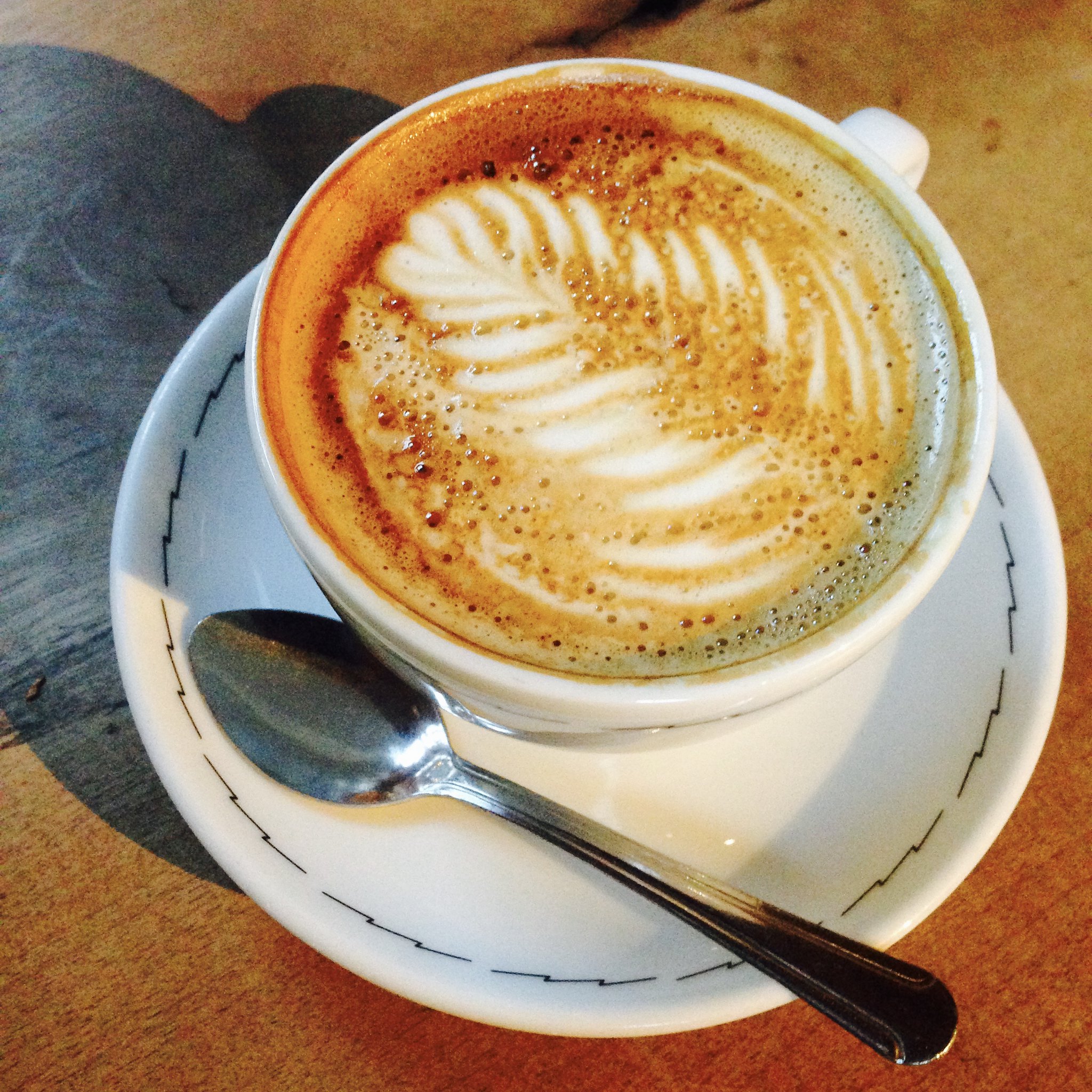 Latte at Sightless Cafe