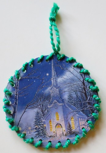 Recycled Christmas Card Ornaments
