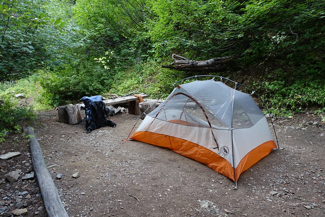 Nice campsite at Brush Creek