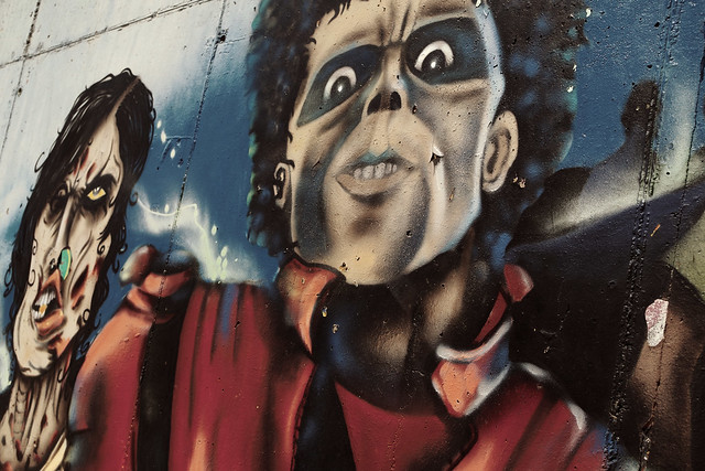 Michael Jackson Street Art, Calella, Spain