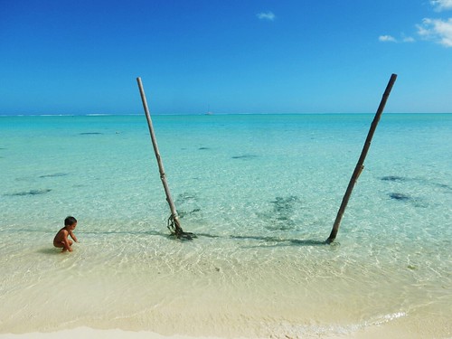 Matira beach in Bora Bora - French Polynesia