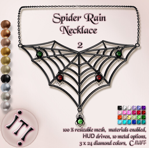 !IT! - Spider Rain Necklace 2 Image