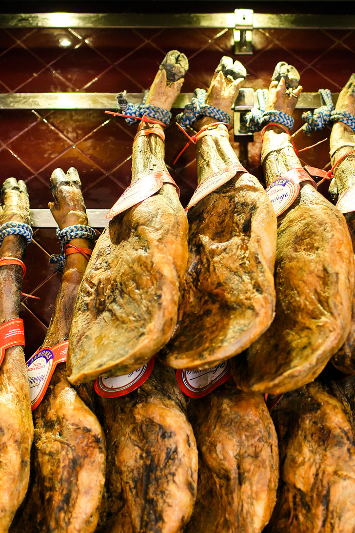 Spain is known for their Jamon / dry-cured ham using century-old techniques. It's a must eat when visiting Spain. Also see the other 15 Spanish foods you must try | SPanish Food Facts