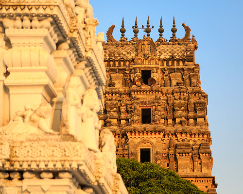 hyderabad temple towers sky