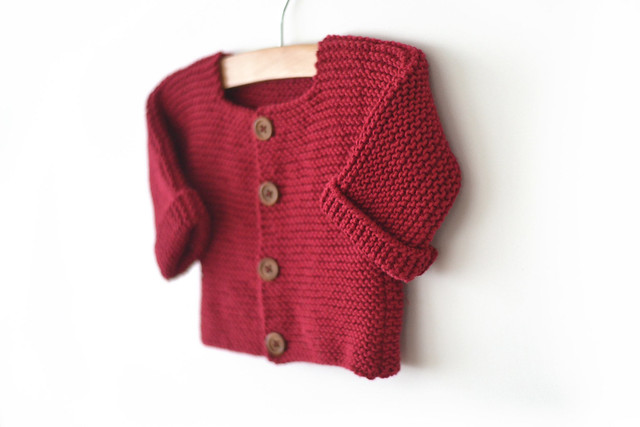 Gilet tricoté Paul rouge