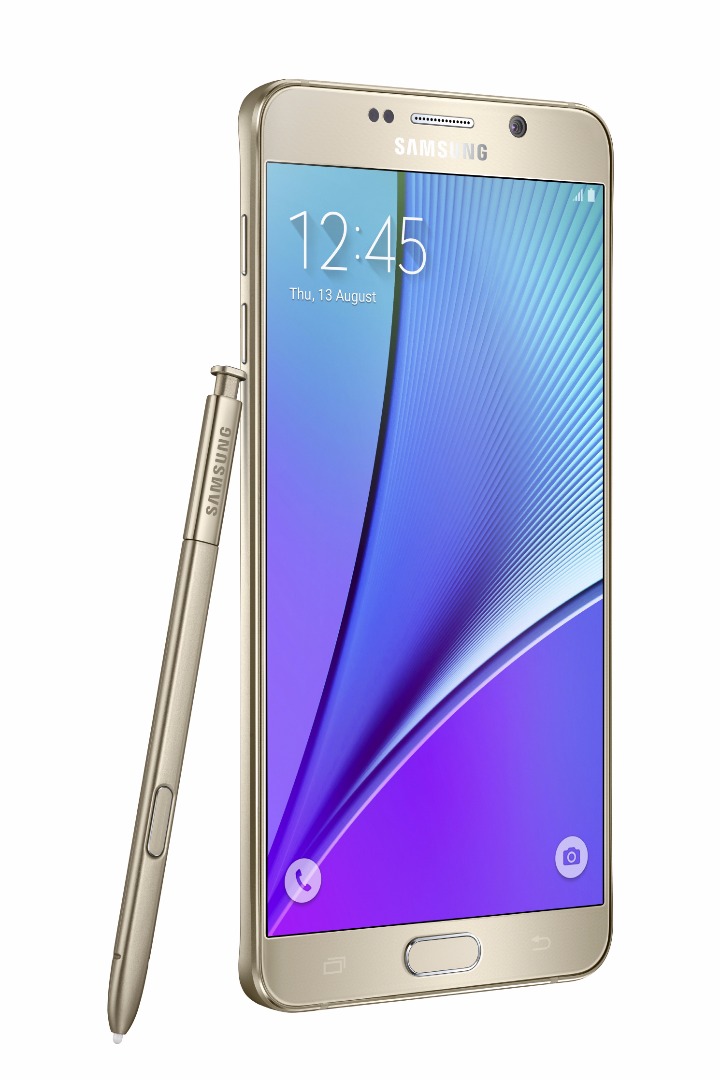 Galaxy-Note5_left-with-spen_Gold-Platinum