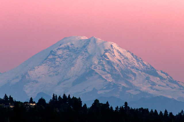Mount Rainier at Sunset