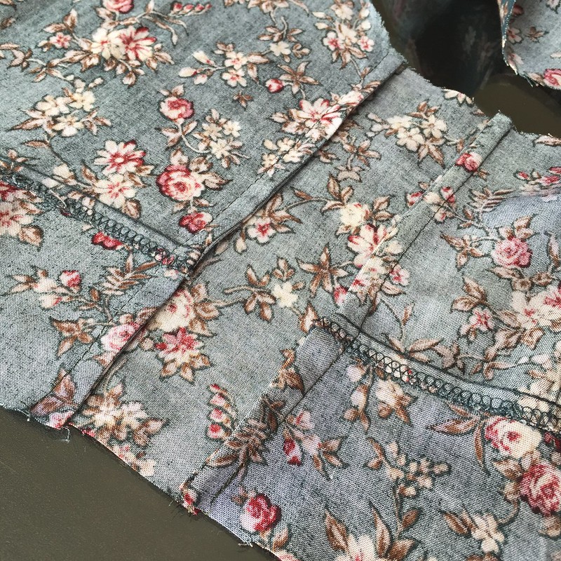 Teal Floral Dress - In Progress