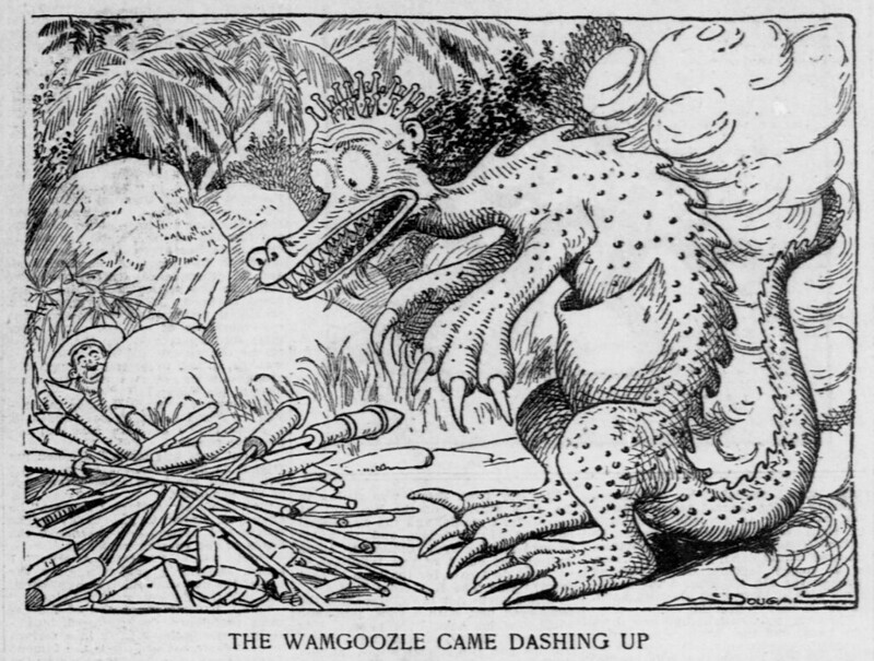 Walt McDougall - The Salt Lake herald., August 31, 1902, The Wamgoozle Came Dashing Up