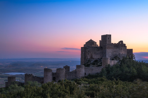 sunset españa castle atardecer spain huesca chateau espagne castillo hdr románico aragón loarre fortalezamilitar