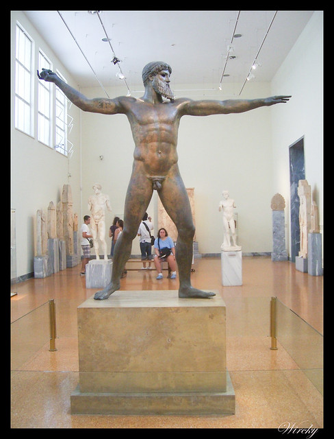 Grecia visita Atenas - Estatua de bronce de Poseidón
