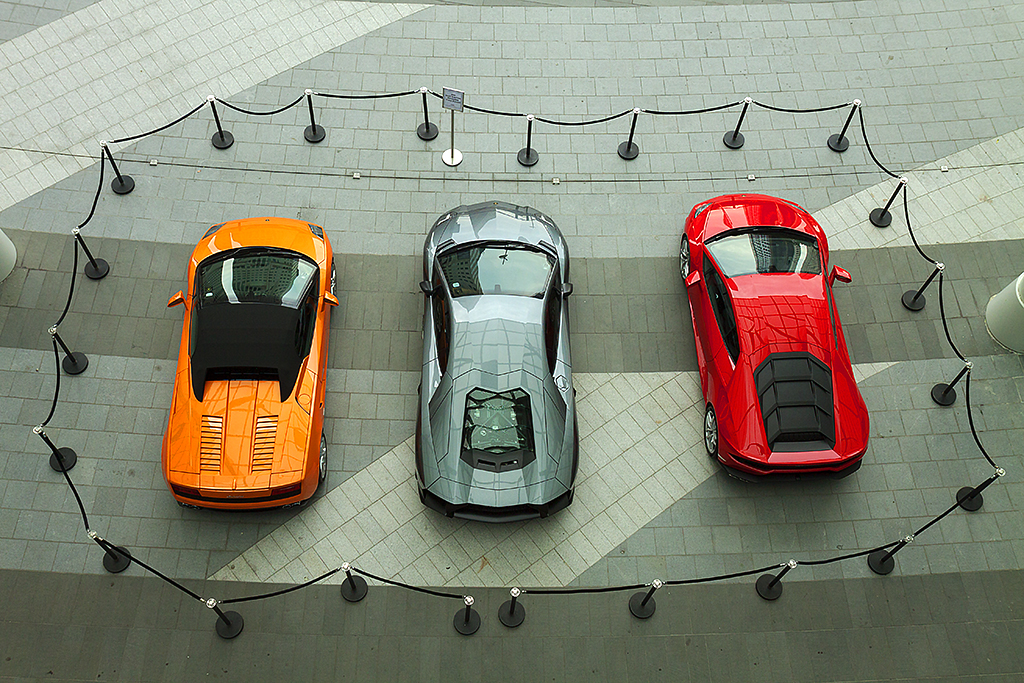 Cars on display--Singapore