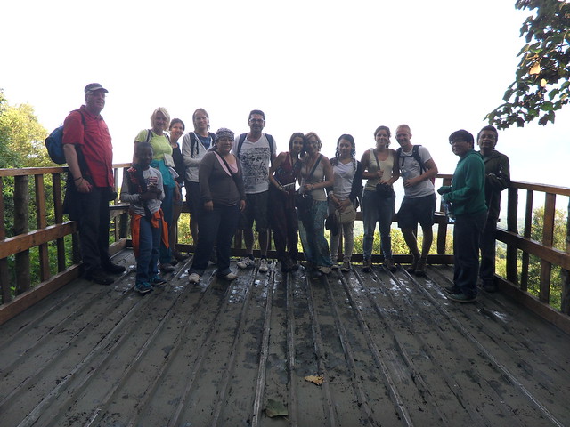 Nuestro grupo de excursión al volcán Pacayá.