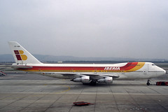 Iberia B747-256B EC-DIA MAD 18/12/1995