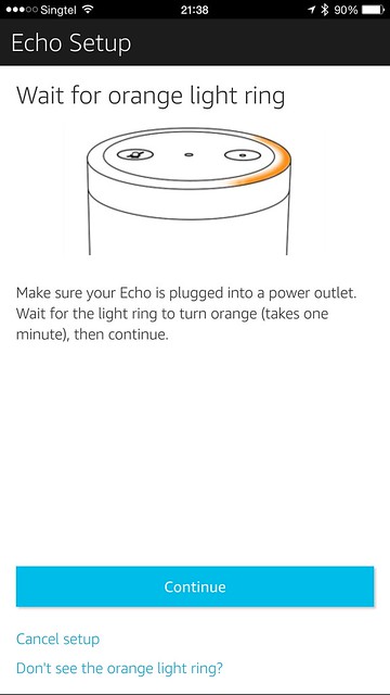 Amazon Echo iOS App - Setup