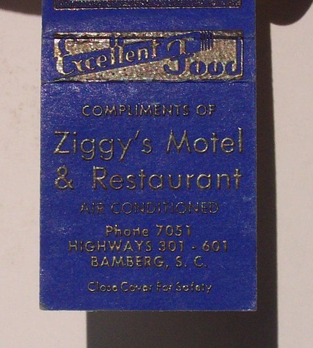 Ziggy's Motel Match book
