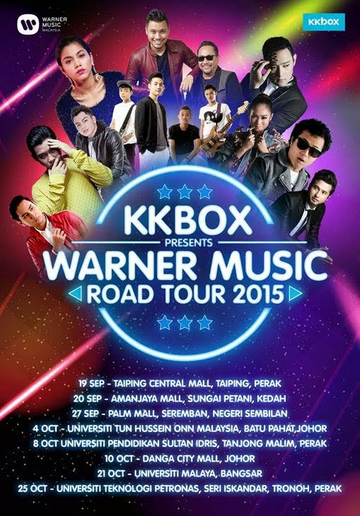Kkbox Bakal Anjur Warner Music Road Tour 2015