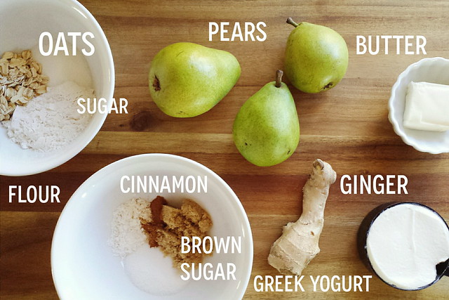 greek yogurt 52 ways: # 29 burnt butter pear ginger crumble
