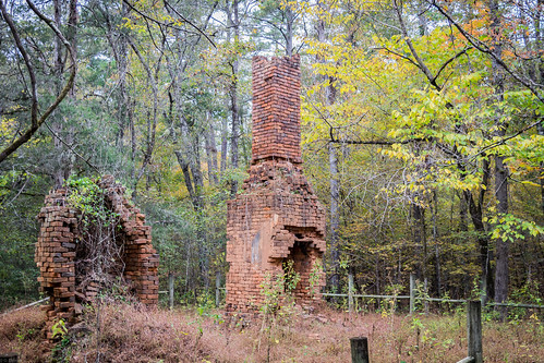 autumn chimney abstract fall mill century forest ga river georgia town store ruins unitedstates general antique ghost well foliage antebellum greene scull oconee 19th shoals watkinsville
