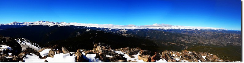 A 180° Panorama from the summit of Chief Mountain(southwest to north) 1