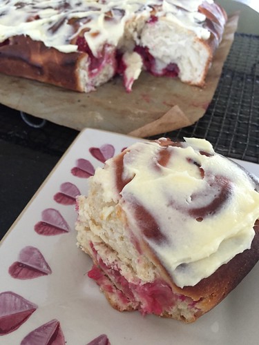 Raspberry Swirl Cake