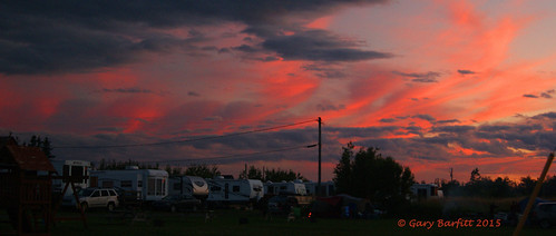 camping sunset summer campground