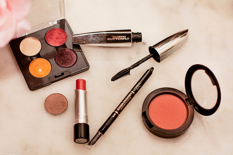 cute & little blog | cranberry autumn makeup tutorial #LorealBeauty