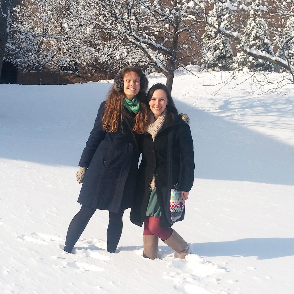 Katie & Mollie in the Snow