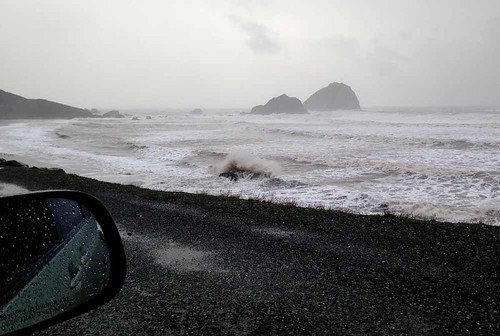ocean california usa rain surf pacificocean