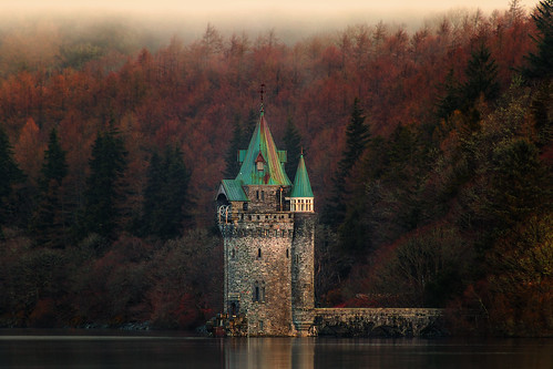 tower princess fantasy fairytale landscape lake building architecture victorian gothic gothicrevival