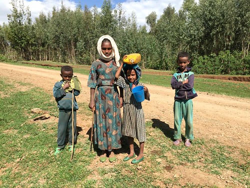 poverty water rural walking children security ethiopia