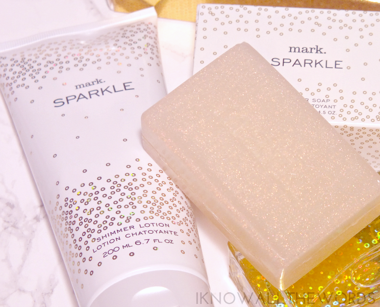 mark sparkle shimmer body lotion and shimmer soap holiday 2015 (2)