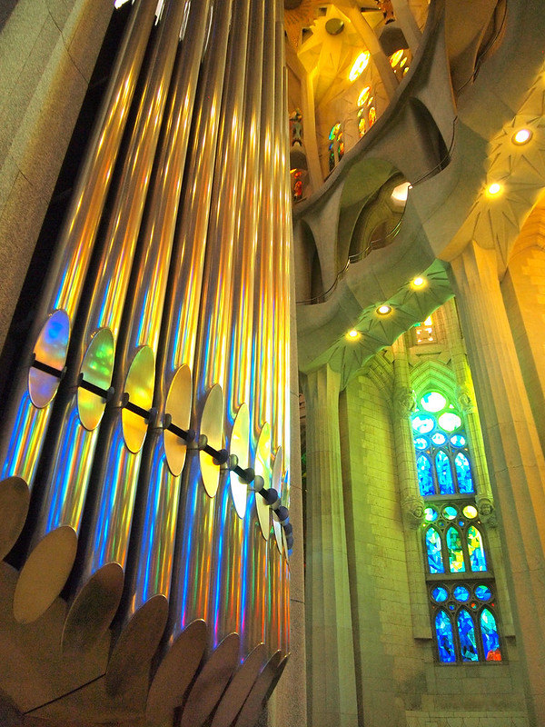 Sagrada Familia organ pipes