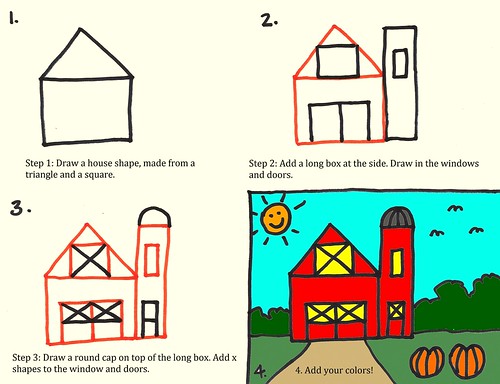 How to Draw a House – Step by Step Drawing Tutorial - Easy Peasy and Fun