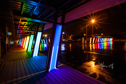 Colorful Hualien City night