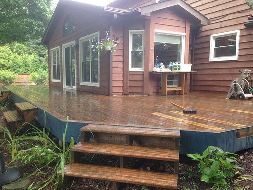 Power Washed Deck
