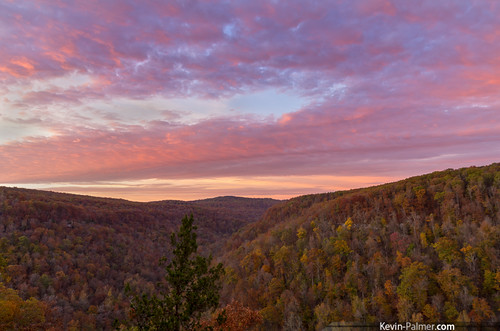 morning pink autumn trees fall clouds forest sunrise dawn early october colorful foliage arkansas ozarks bostonmountains hawksbillcrag whitakerpoint kevinpalmer tamron1750mmf28 upperbuffalowilderness pentaxk5