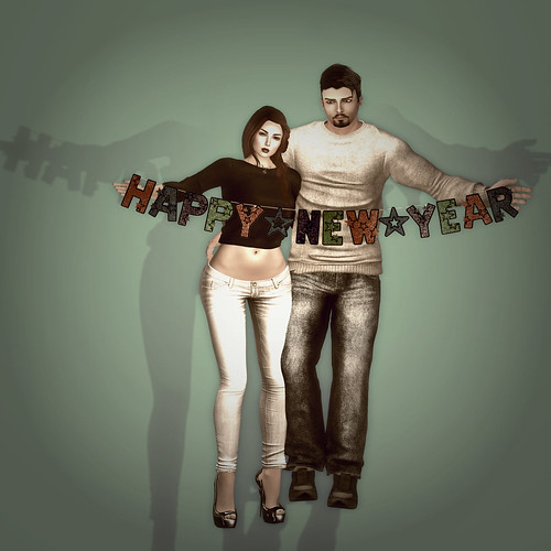 Something New Happy New Year Gift Pose In Store