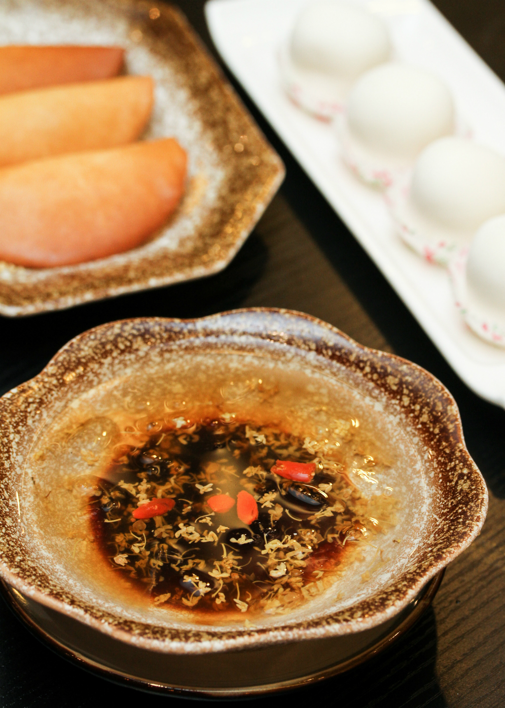 Tian Bao Szechuan Kitchen: Premium Black Sugar Ice Jelly with Osmanthus