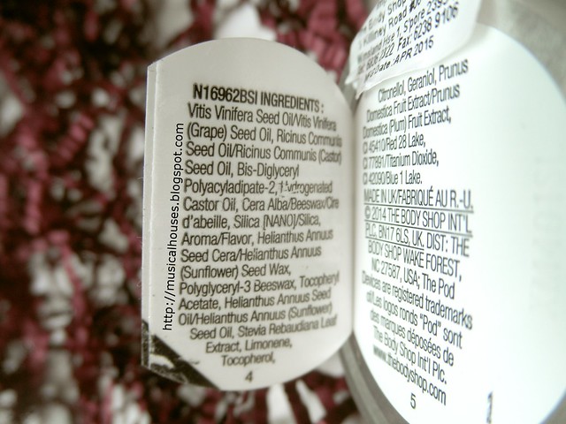 The Body Shop Frosted Plum Lip Balm Ingredients