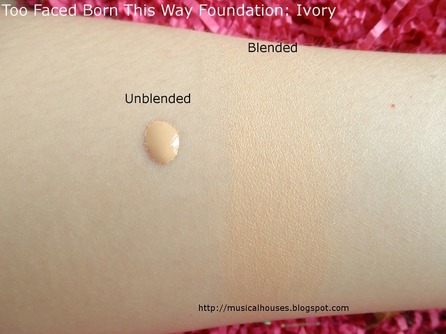 Too Faced Born This Way Foundation Swatch
