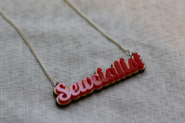 Sewcialist Necklace by English Girl at Home and Working Clasp