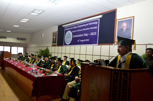 Graduation Day of Muffakham Jah College of Engineering and Technology (MJCET) at Banjara Hills in Hyderabad