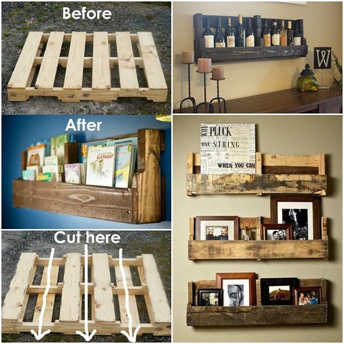 | Recycle Wooden Pallets into BookshelvesMy Useful Ideas.com