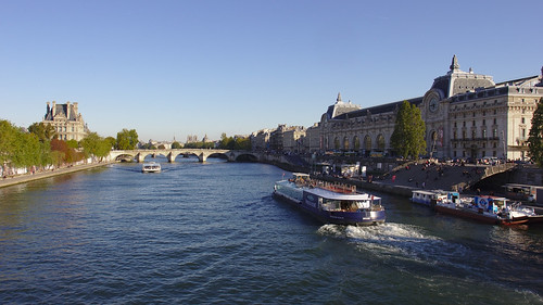 La Seine, Pont Royale, l'École du Louvre et Musée d'Orsay