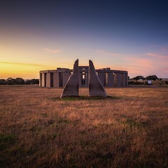 @australiasgoldenoutback especially in Esperance that they have a same size replica of UK's landmark 'Stonehenge'  Made from granite rocks this Stonehenge located in Esperance @westernaustralia during summer/winter solstice you can see the sun rises/se
