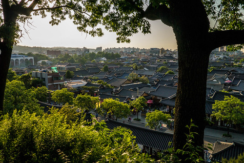 rooftops southkorea hanokvillage korea architecture jeonju jeollabukdo kr