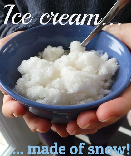 Did you know you can make ice cream out of snow?